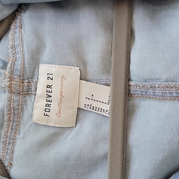 Forever 21 Hooded Chambray Jacket - Picture 2 of 5